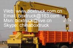 Telescopic jib crane for truck